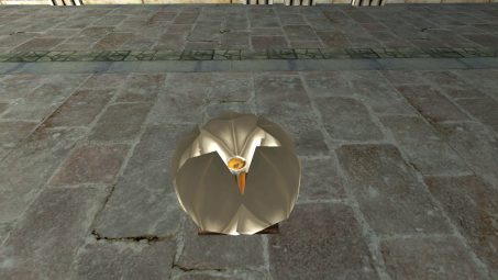 White Floating Lantern – Closed