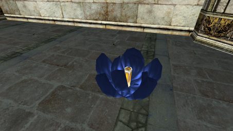 Blue Floating Lantern – Half-Open