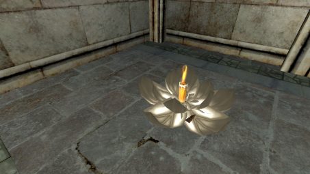White Floating Lantern – Open