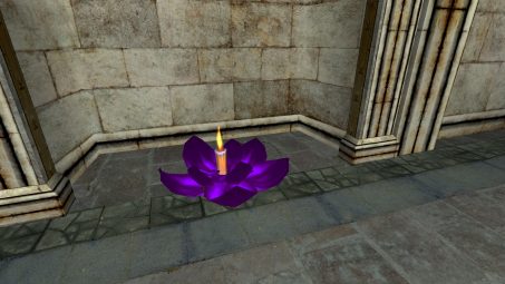 Purple Floating Lantern – Open