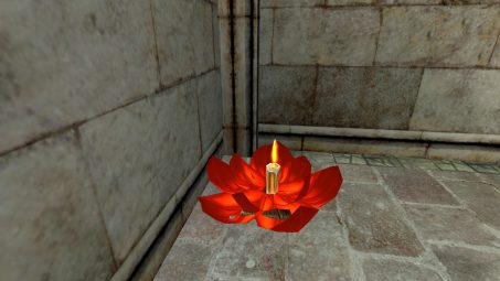 Red Floating Lantern – Open