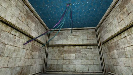 Teal Ceiling Streamers