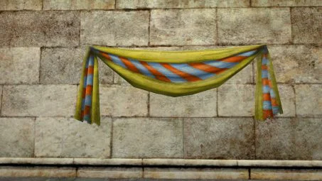 Celebratory Yellow Long Banner Wall Hanging
