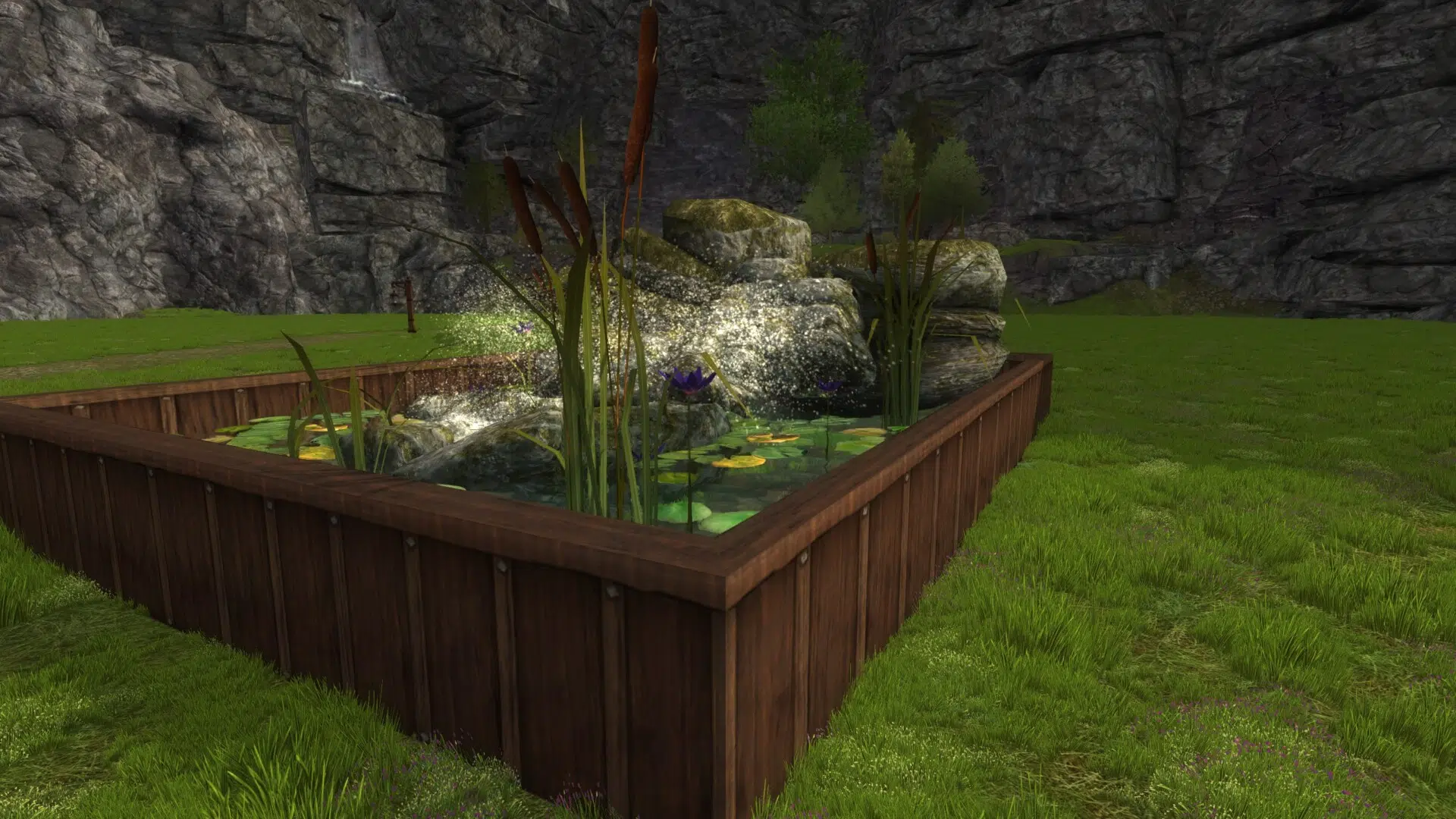 Lily Pond and Fountain of Budding Spring