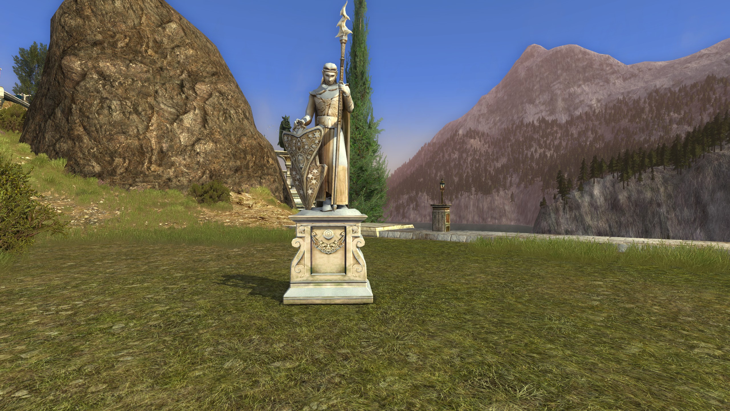 Snow-Laden Statue of Gil Galad