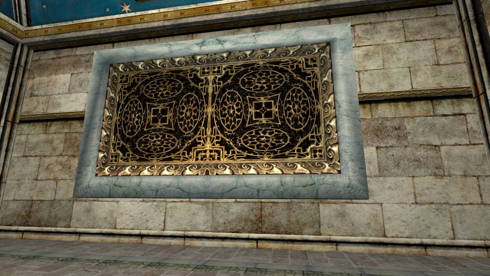 Large Gold Filigree Decorative Panel | D&Co du Milieu
