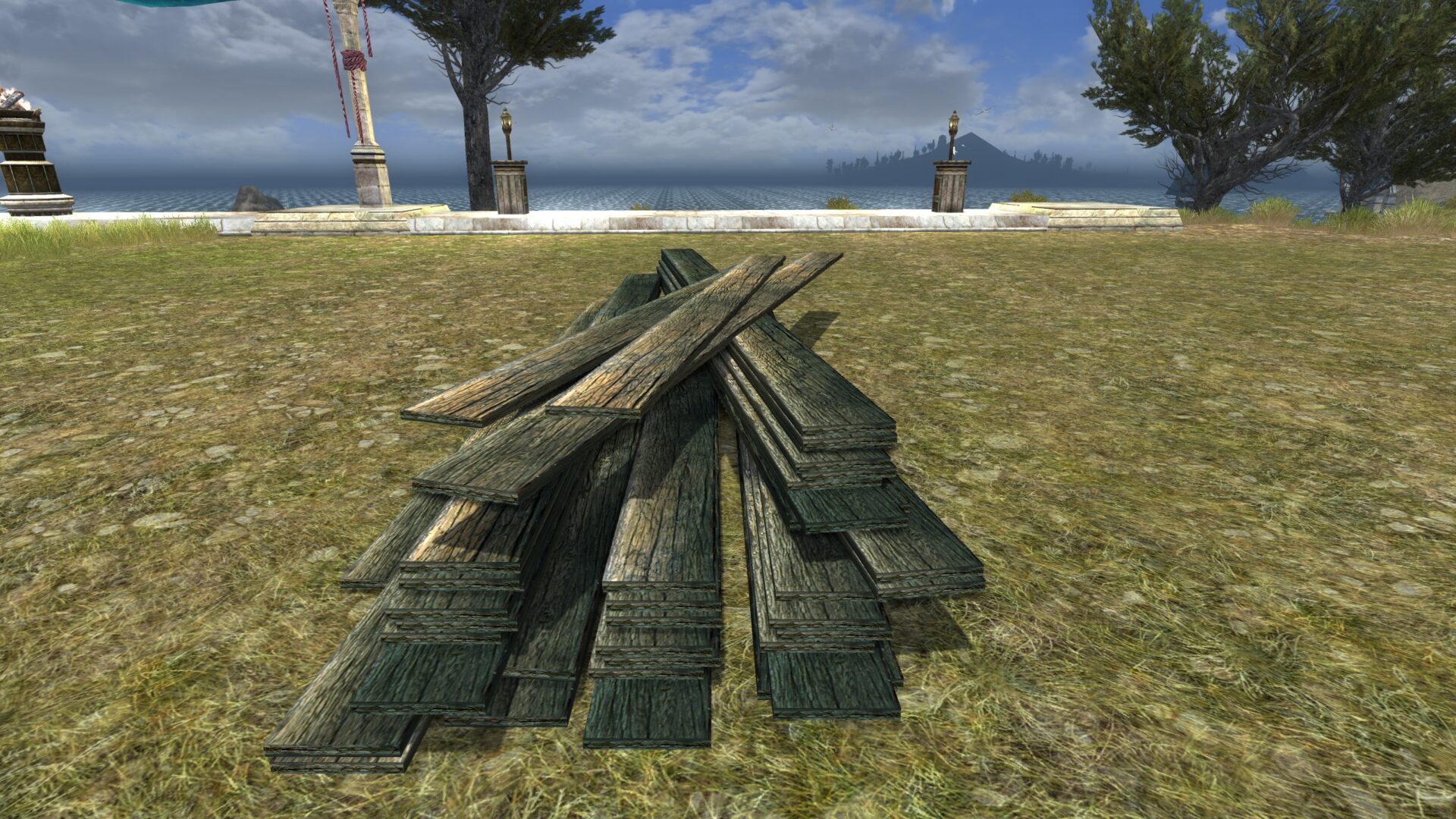 Large Pile of Ship-Yard Planks | D&Co du Milieu