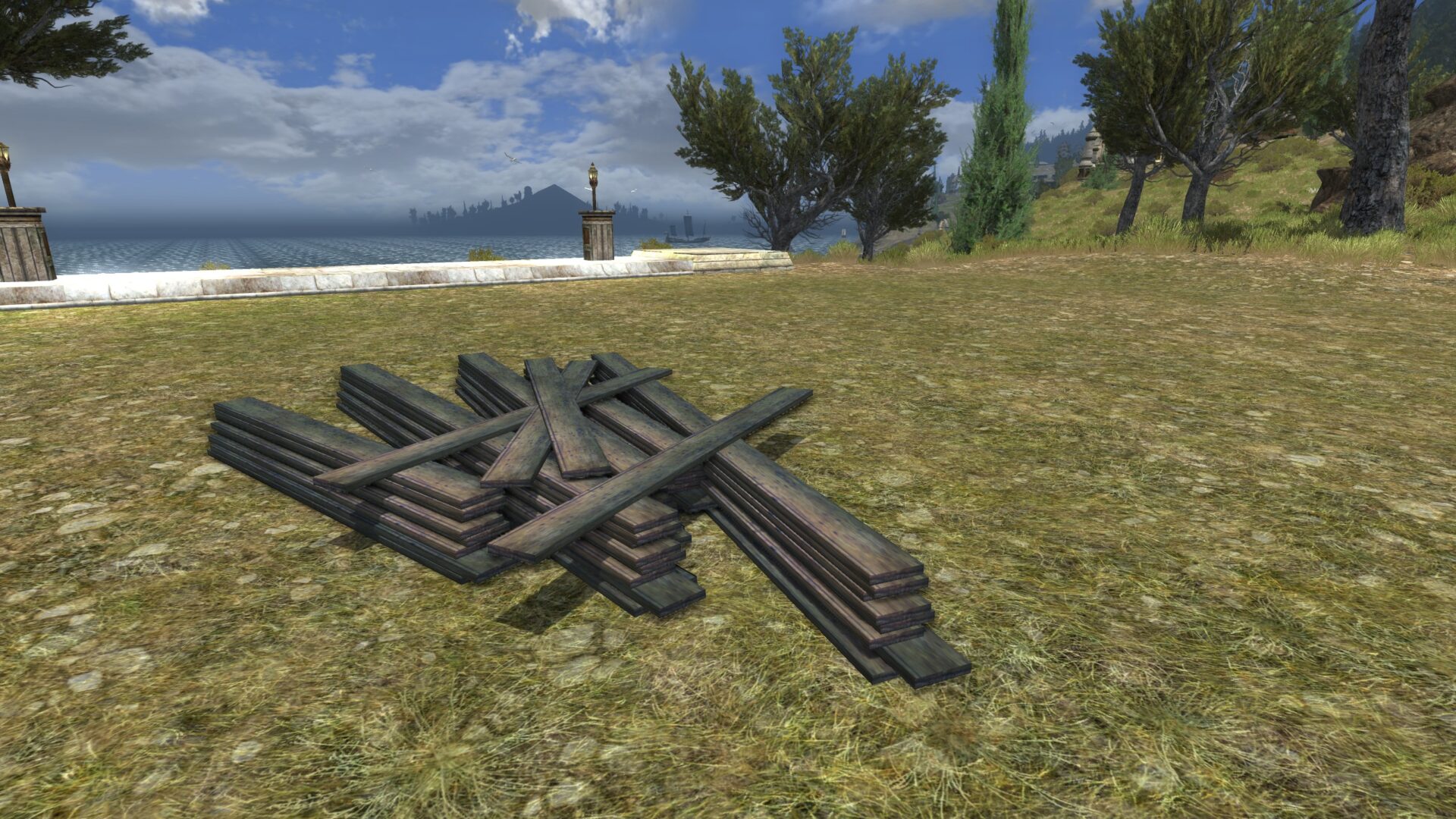 Pile of Ship-Yard Planks | D&Co du Milieu