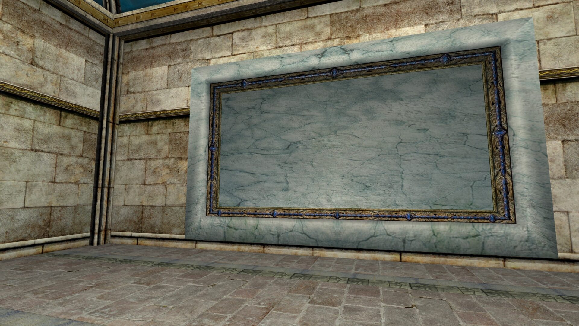 Large Pale Blue Marble Decorative Panel | D&Co du Milieu