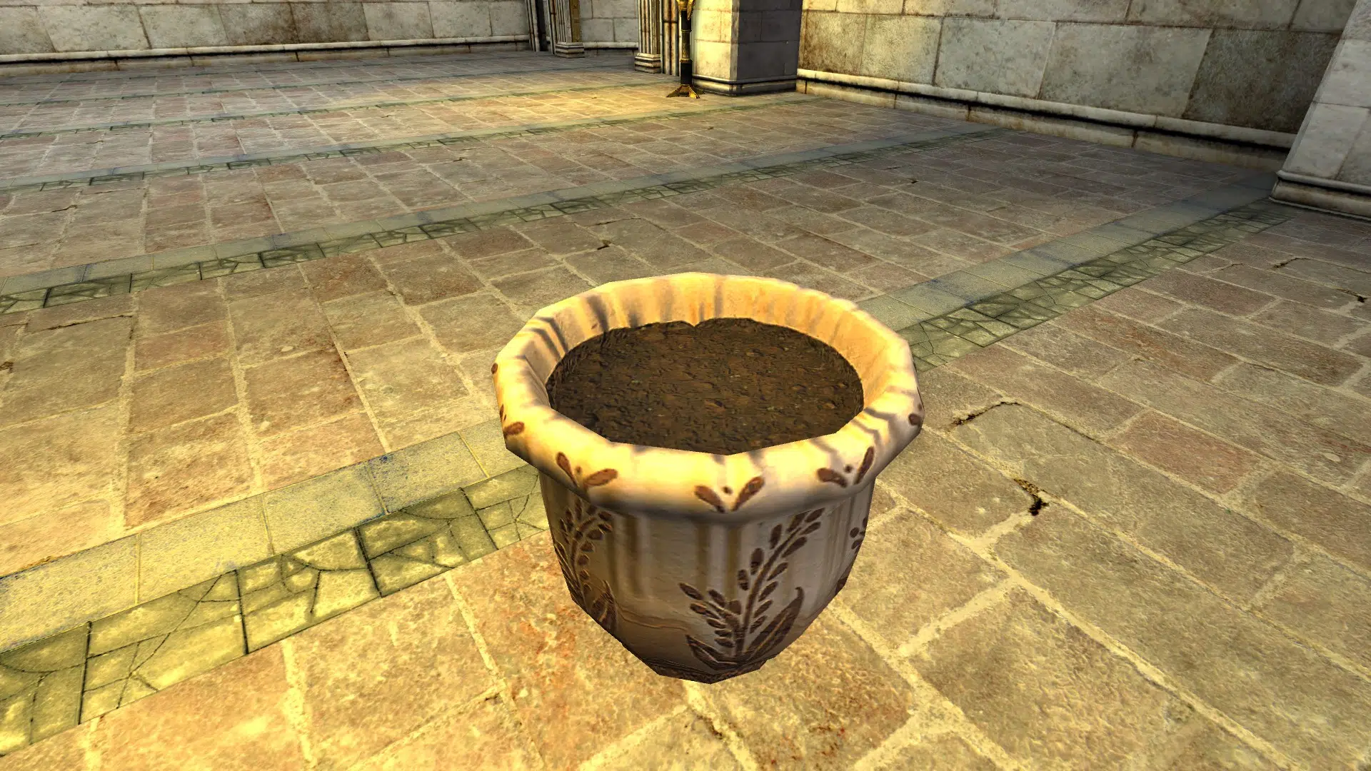 Empty Daffodil Planter