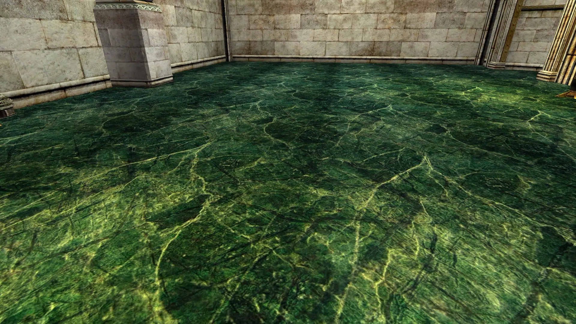 Dark Green Marble Floor