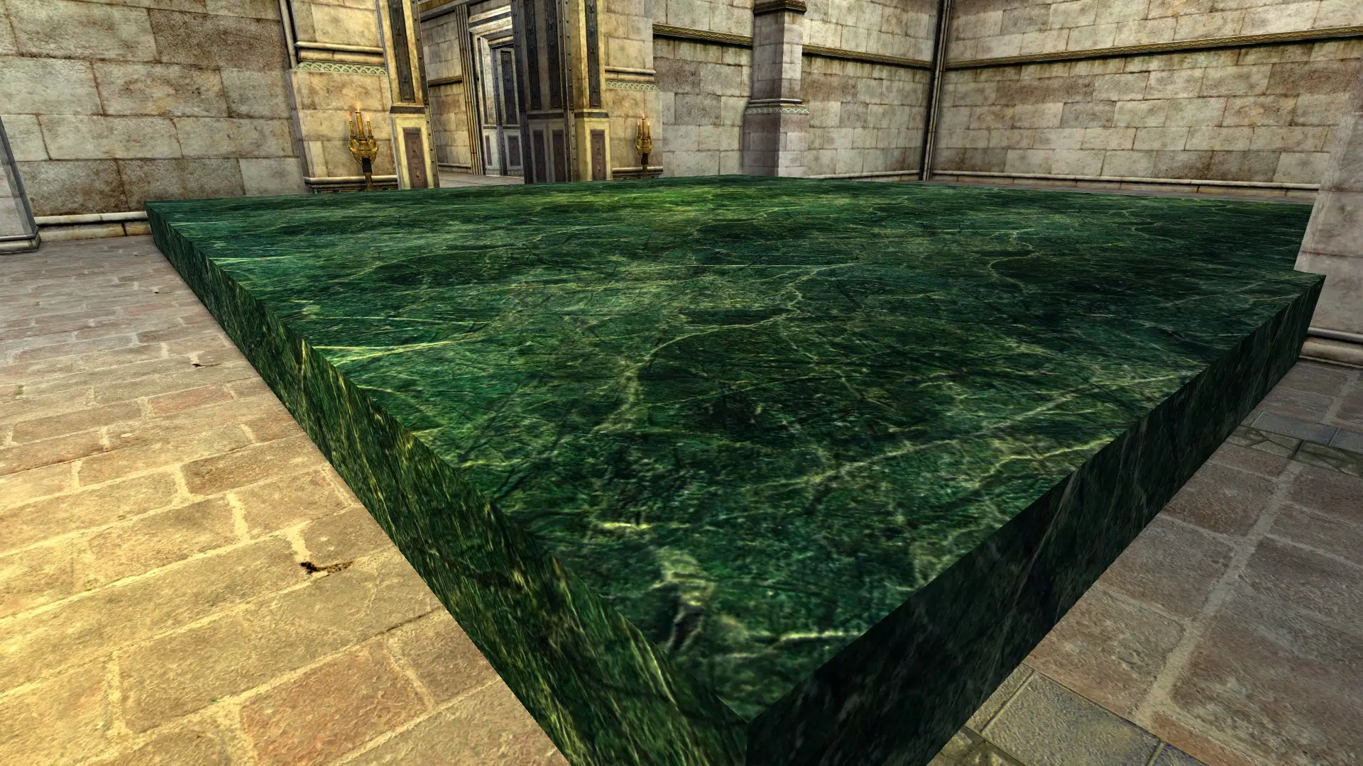 Decorative Dark Green Marble Platform